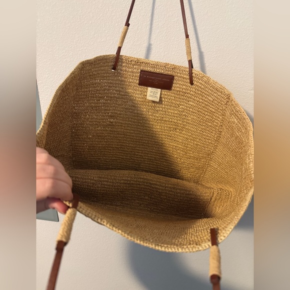Like New - Sezane Gaby Woven Raffia Tote Bag - Picture 4 of 6